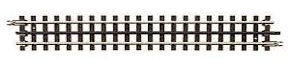 O SCALE 10'' STRAIGHT Atlas Item# 6050 Premium Nickel Silver Track (Brown Ties)
The scale-sized plastic brown track ties have a wood grain, the tie-plates have spikes, and the rail joiners have the bolt detail of real track.
To add to the realism, the center rail is blackened.